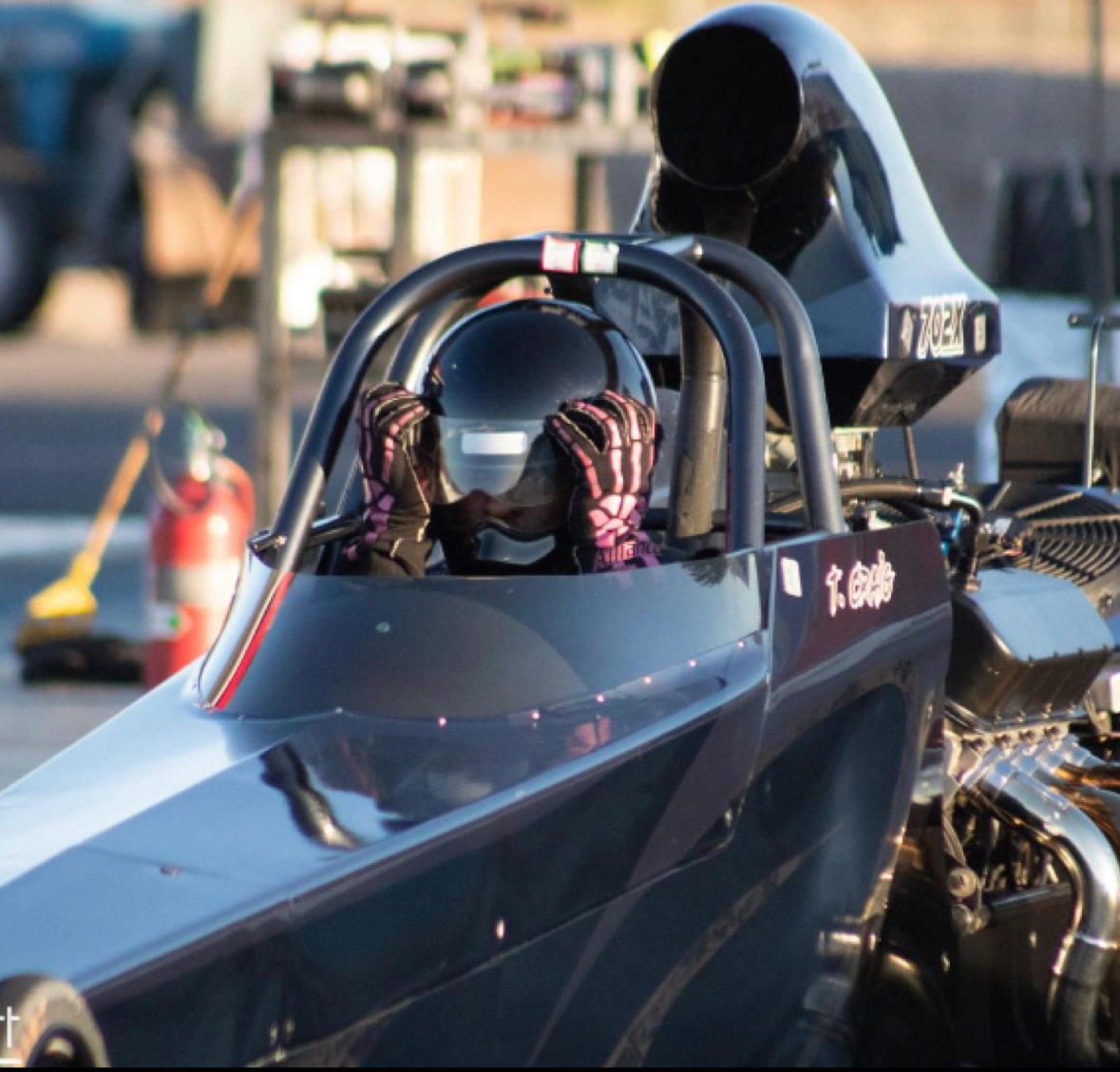 Tristan Craig in Racing Cockpit